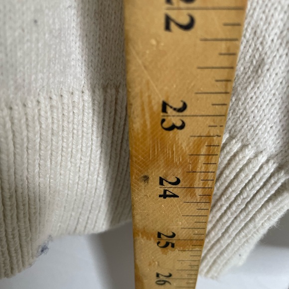 Talbots Size Large Ski Style Sweater White Purple Black 1305 - Picture 7 of 8